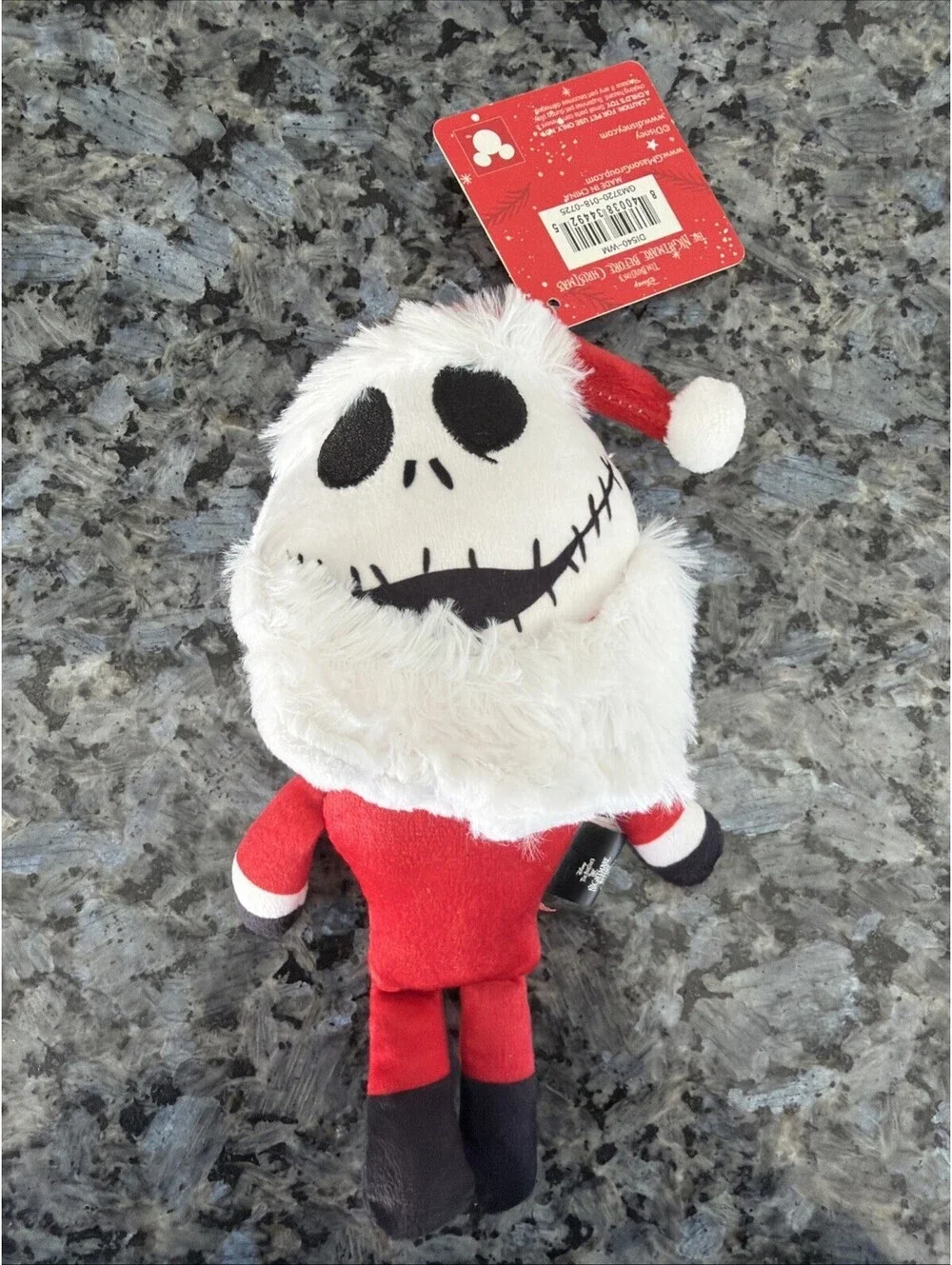 Disney's Nightmare Before Christmas Jack Skellington Squeaky & Plush Dog Toy